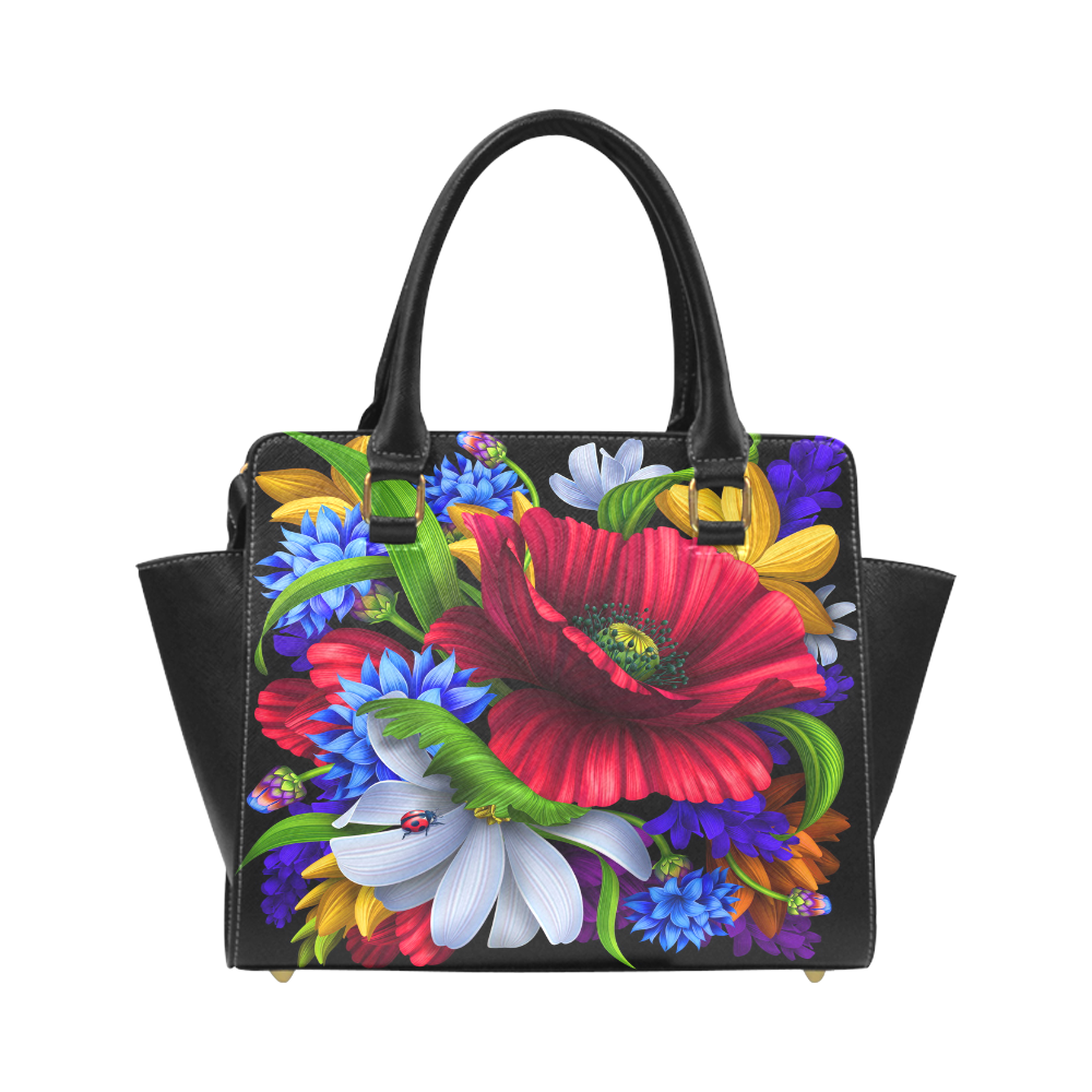 Flowers handbag Classic Shoulder Handbag (Model 1653)