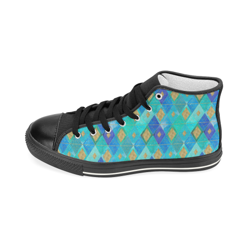 Under water Women's Classic High Top Canvas Shoes (Model 017)