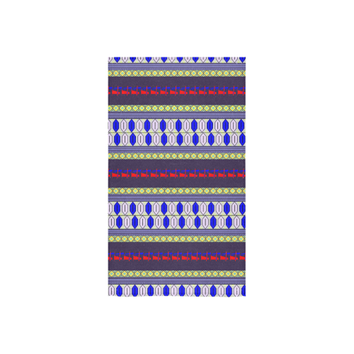 Colorful Geometric Horizontal Pattern Custom Towel 16"x28"