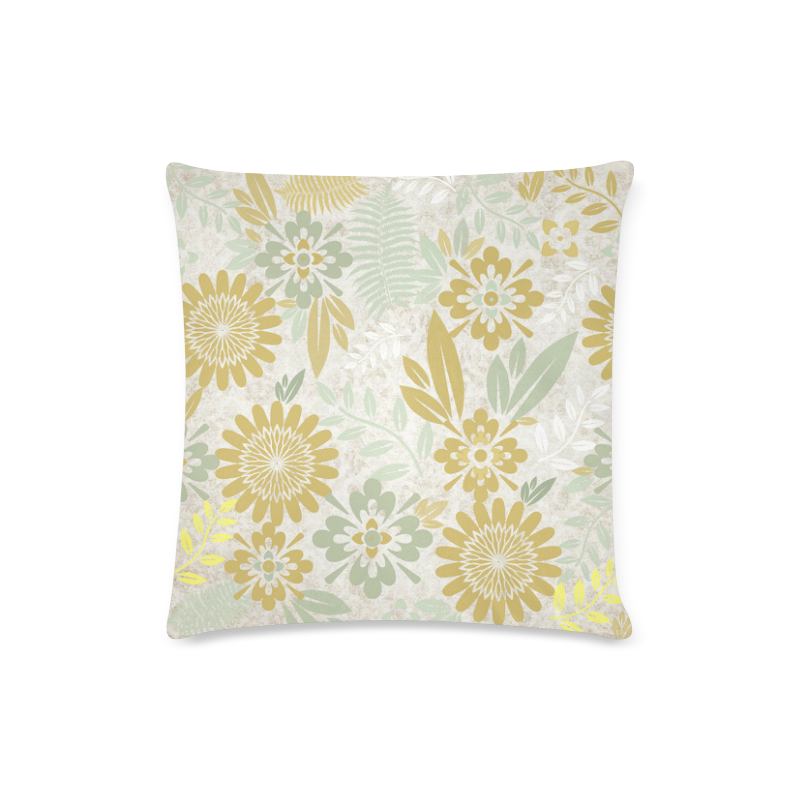 My new flower pattern Custom Zippered Pillow Case 16"x16"(Twin Sides)