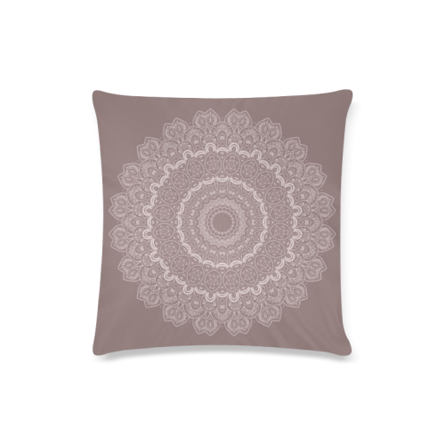 cosmic mandala and universe-bevel1soft pink and ma Custom Zippered Pillow Case 16"x16"(Twin Sides)