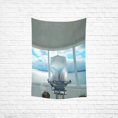 Lighthouse View Cotton Linen Wall Tapestry 40"x 60"
