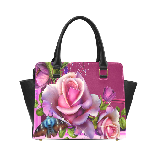Rose bloom handbags Classic Shoulder Handbag (Model 1653)