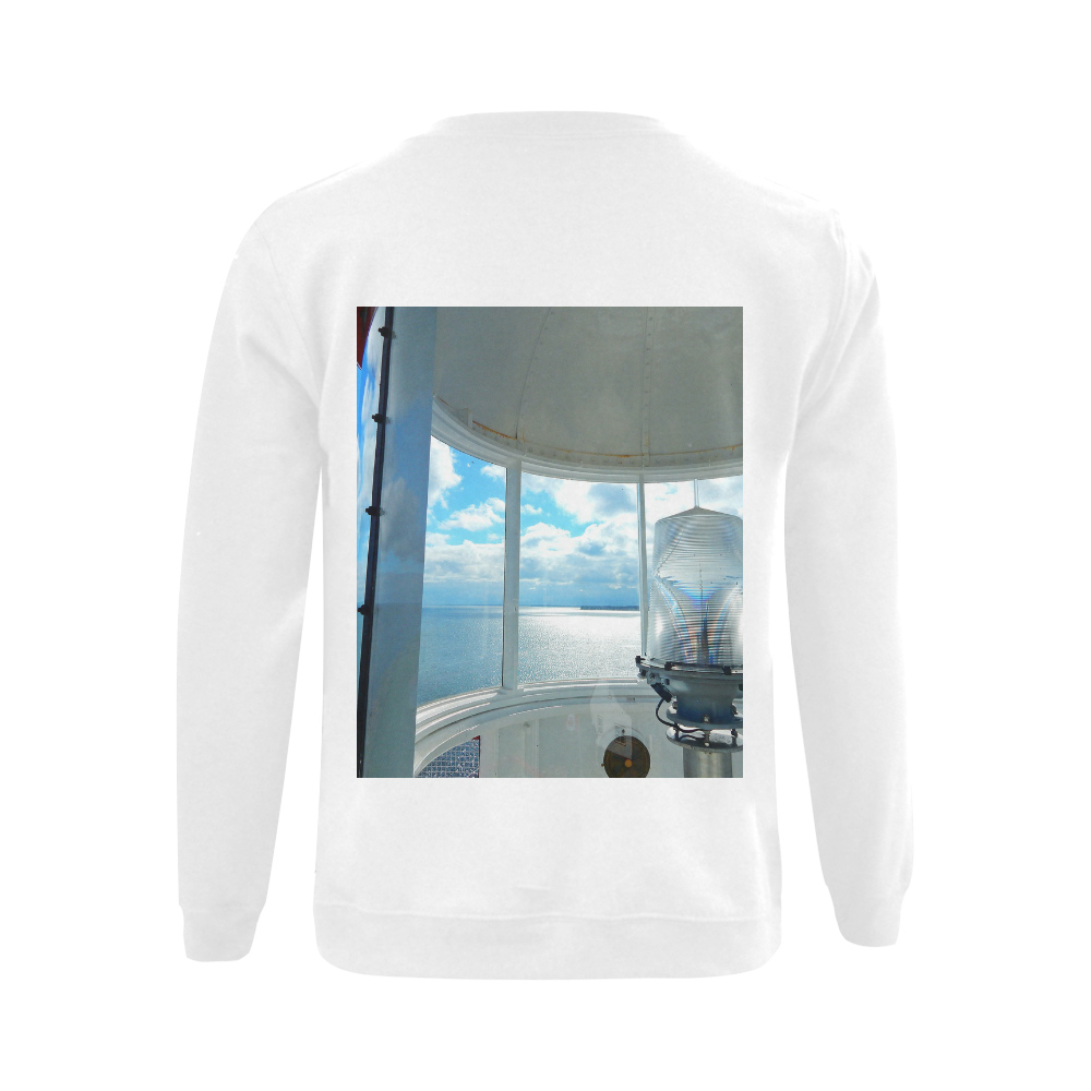 Lighthouse View Gildan Crewneck Sweatshirt(NEW) (Model H01)