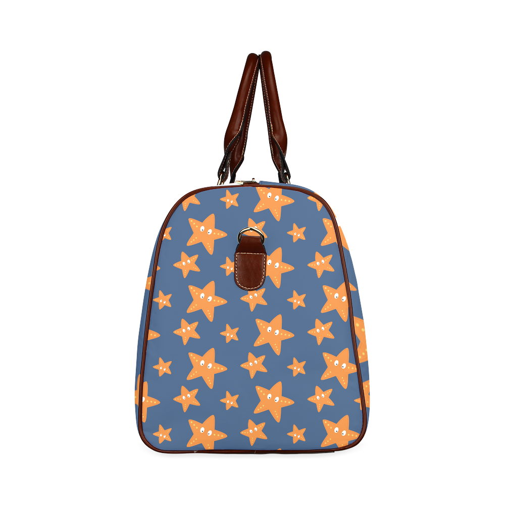 Cute starfish   - cute and sea Waterproof Travel Bag/Large (Model 1639)