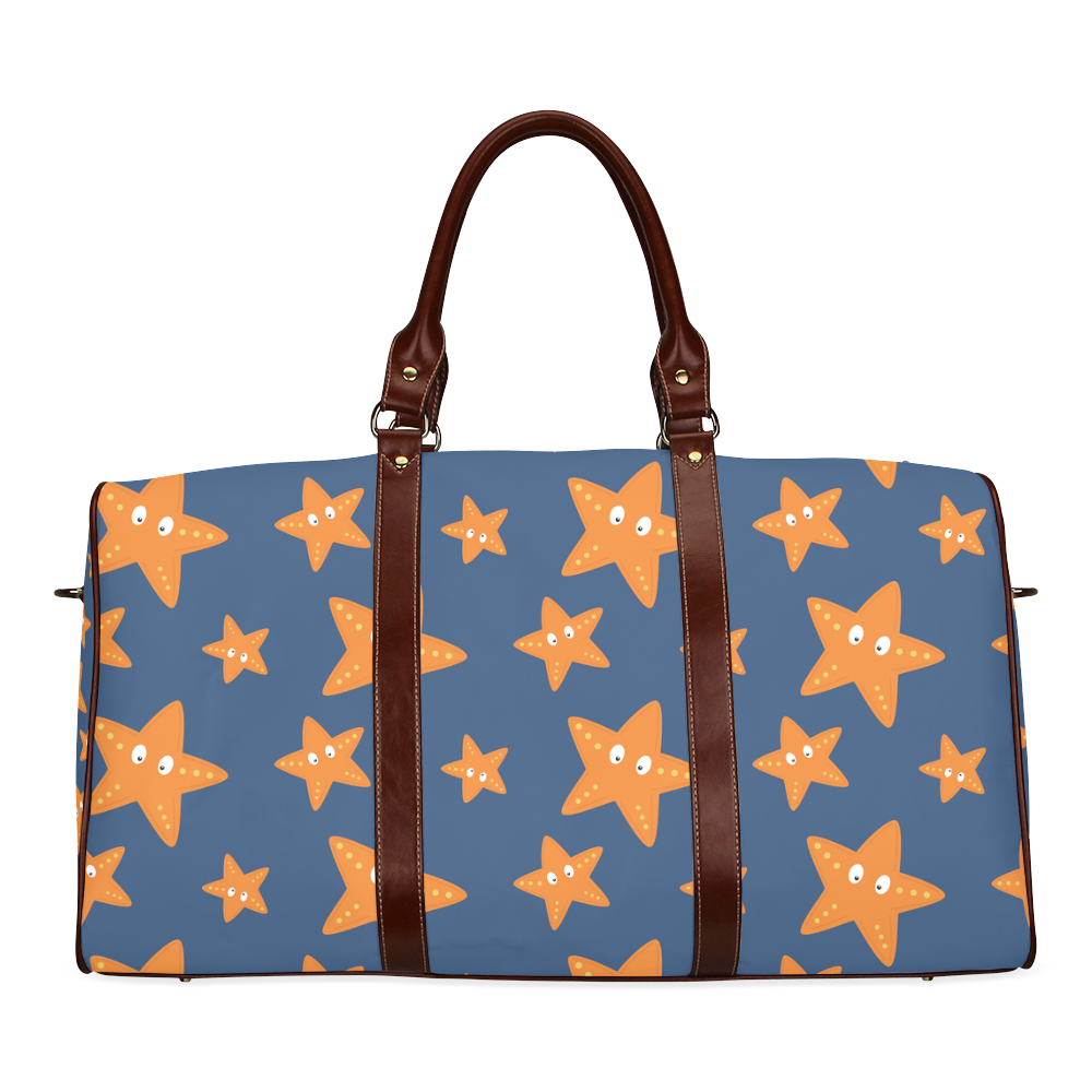 Cute starfish   - cute and sea Waterproof Travel Bag/Large (Model 1639)