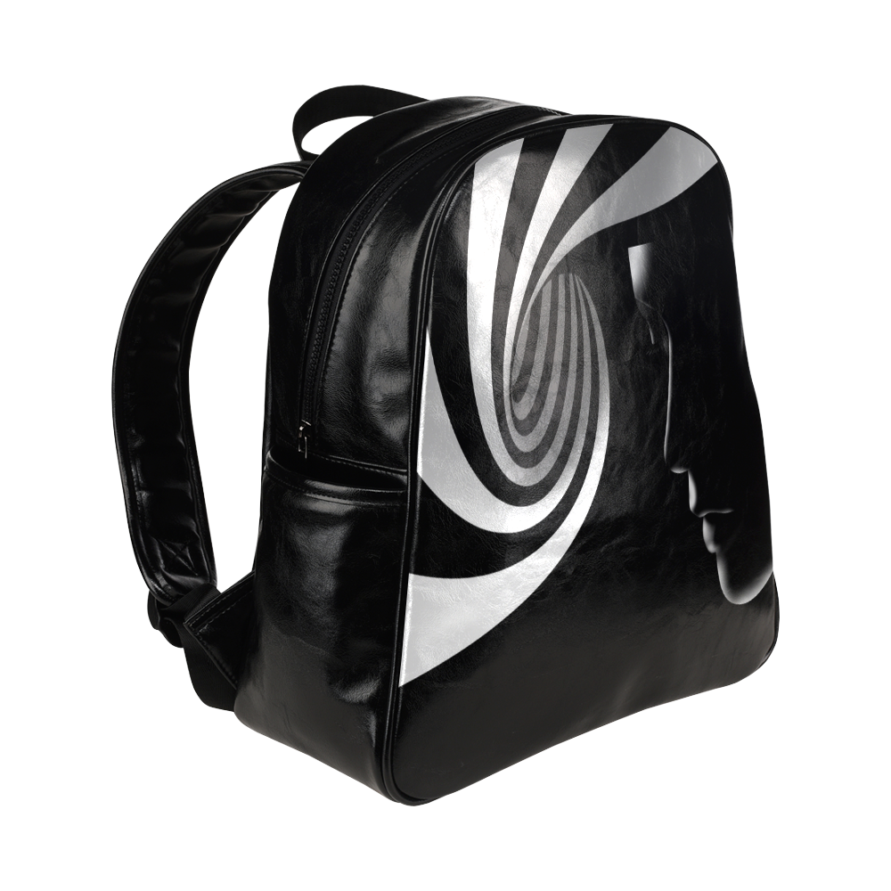 Black Chaos Multi-Pockets Backpack (Model 1636)
