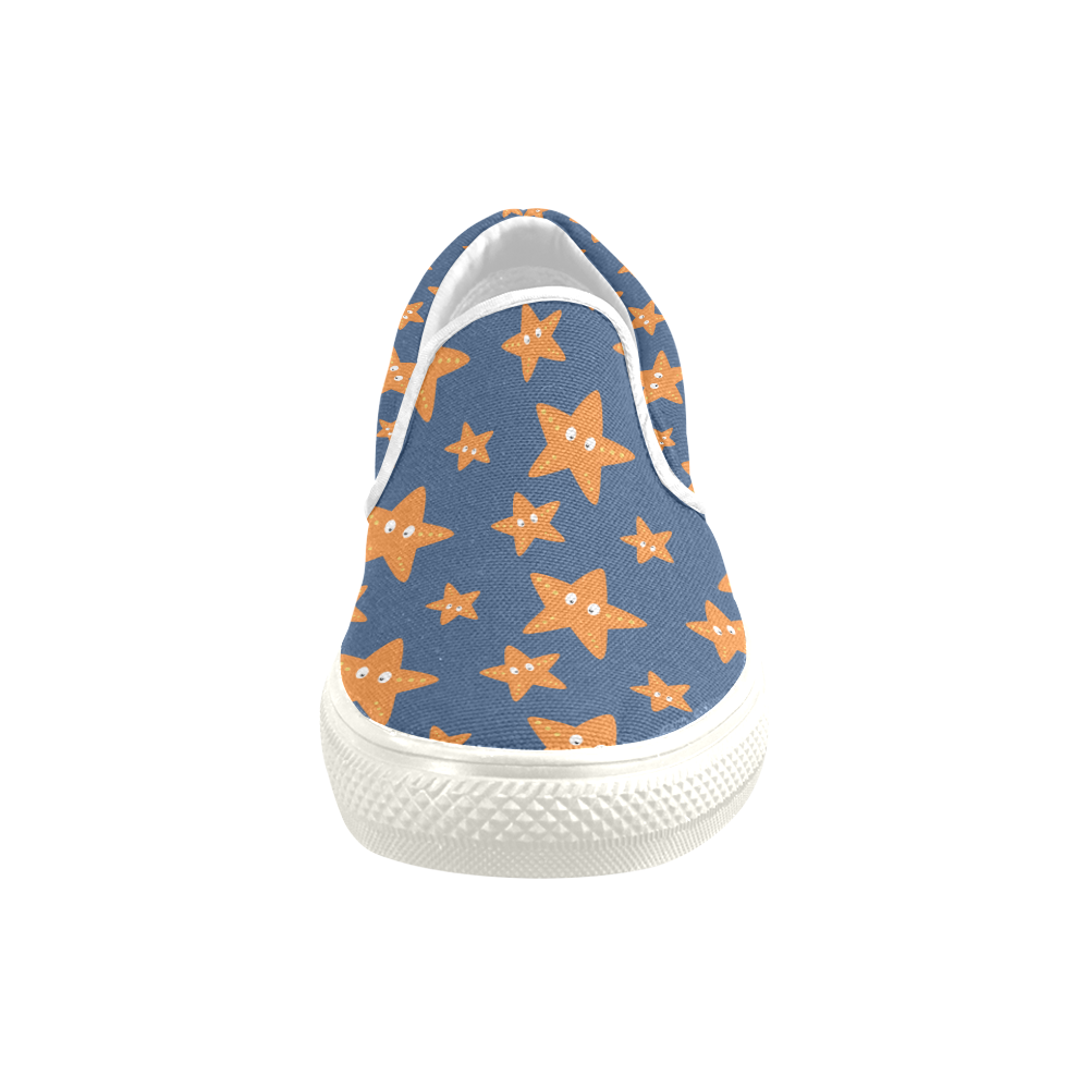 Cute starfish   - cute and sea Men's Unusual Slip-on Canvas Shoes (Model 019)