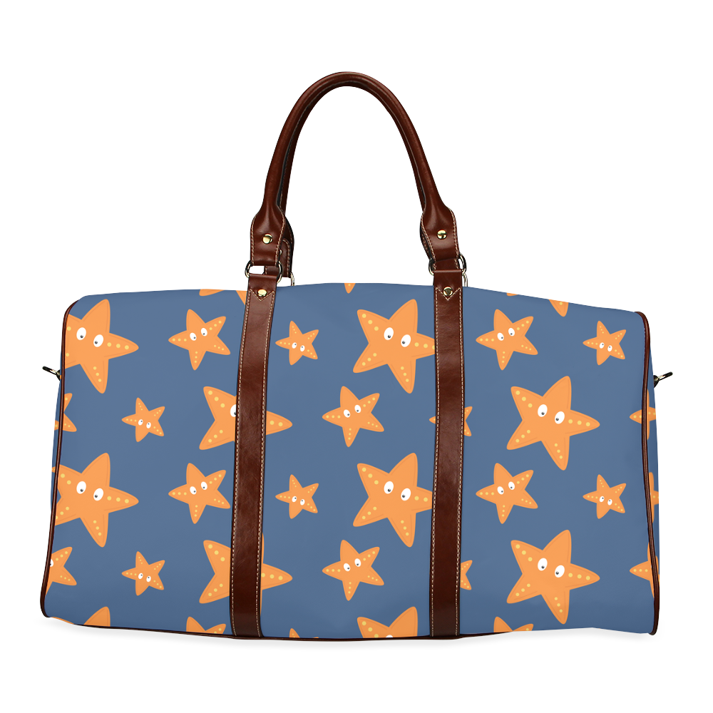 Cute starfish   - cute and sea Waterproof Travel Bag/Large (Model 1639)