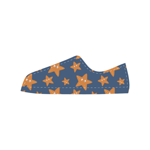 Cute starfish   - cute and sea Men's Classic Canvas Shoes (Model 018)