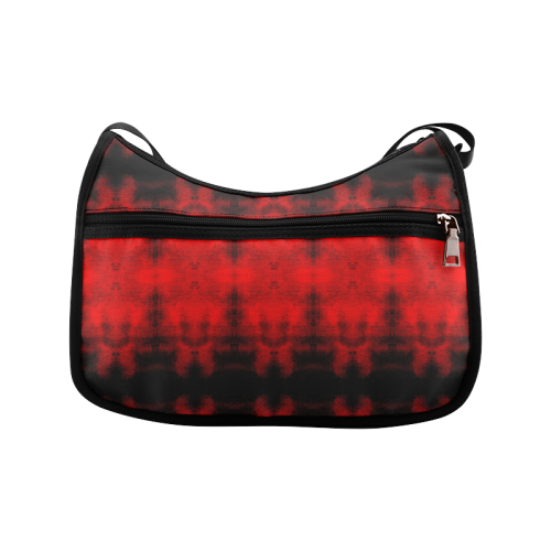 Red Black Gothic Pattern Crossbody Bags (Model 1616)