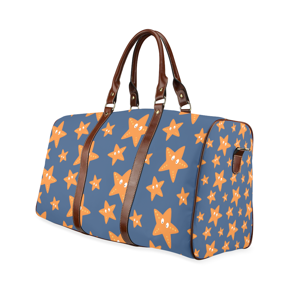 Cute starfish   - cute and sea Waterproof Travel Bag/Large (Model 1639)