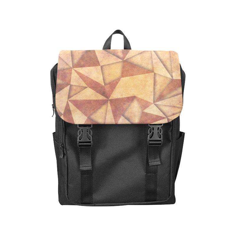texture brown Casual Shoulders Backpack (Model 1623)