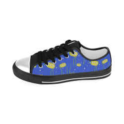 Yellow small submarine   - cartoon and yellow Men's Classic Canvas Shoes (Model 018)