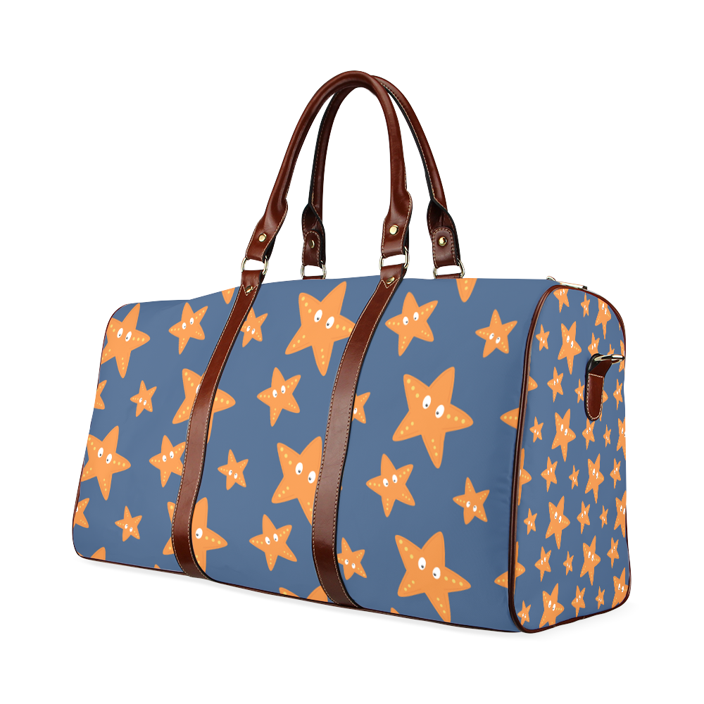 Cute starfish   - cute and sea Waterproof Travel Bag/Large (Model 1639)