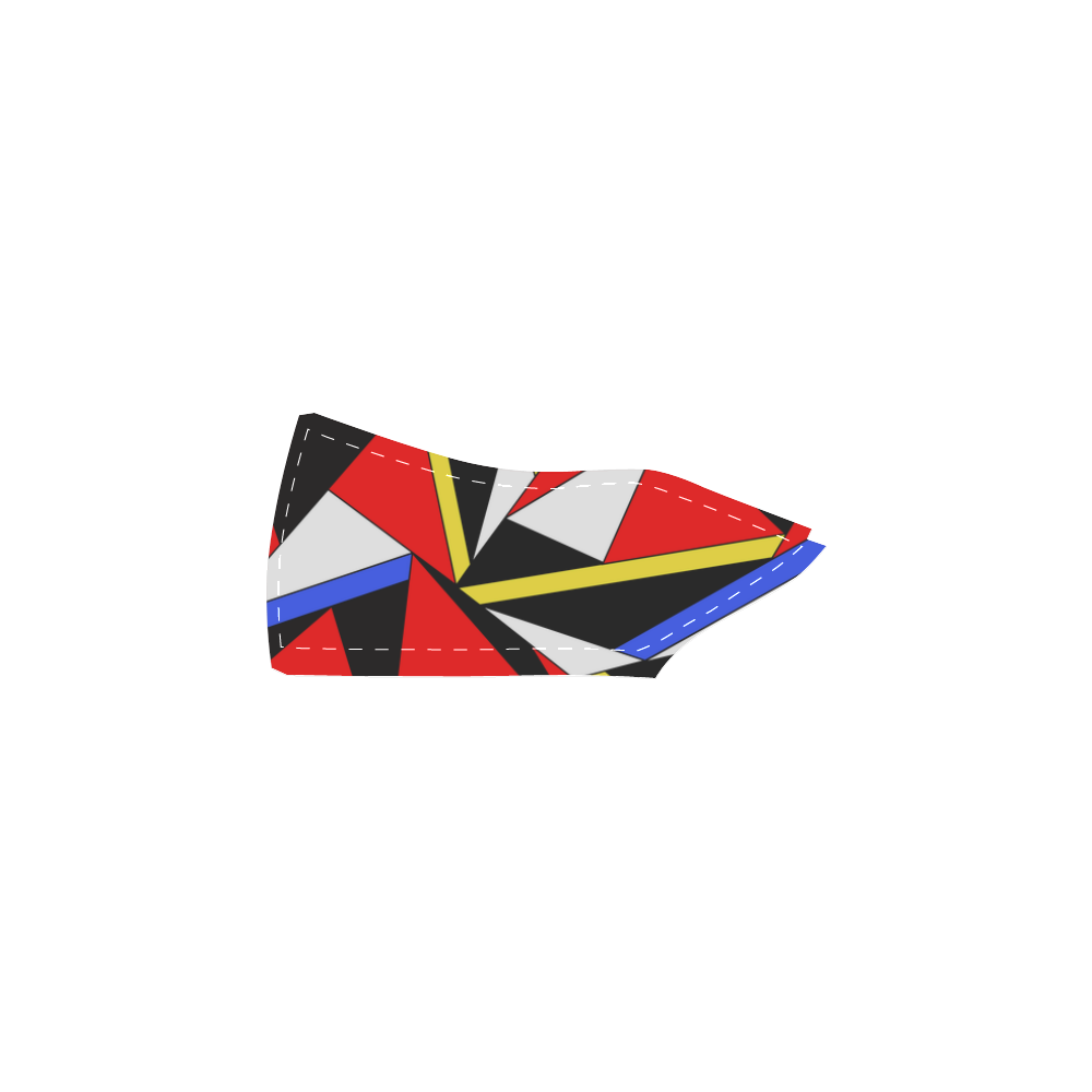 Primary Colors Modern Art by ArtformDesigns Men's Slip-on Canvas Shoes (Model 019)