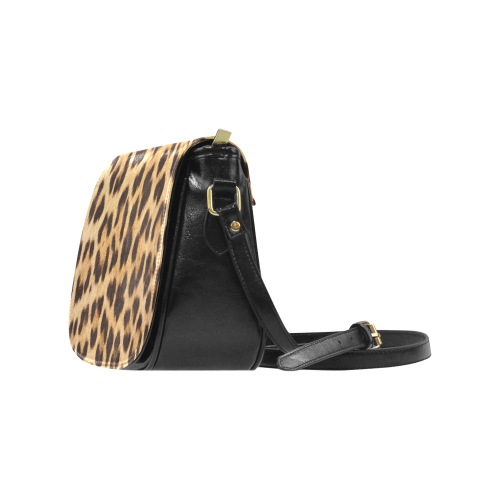 Leopard Skin Classic Saddle Bag/Large (Model 1648)