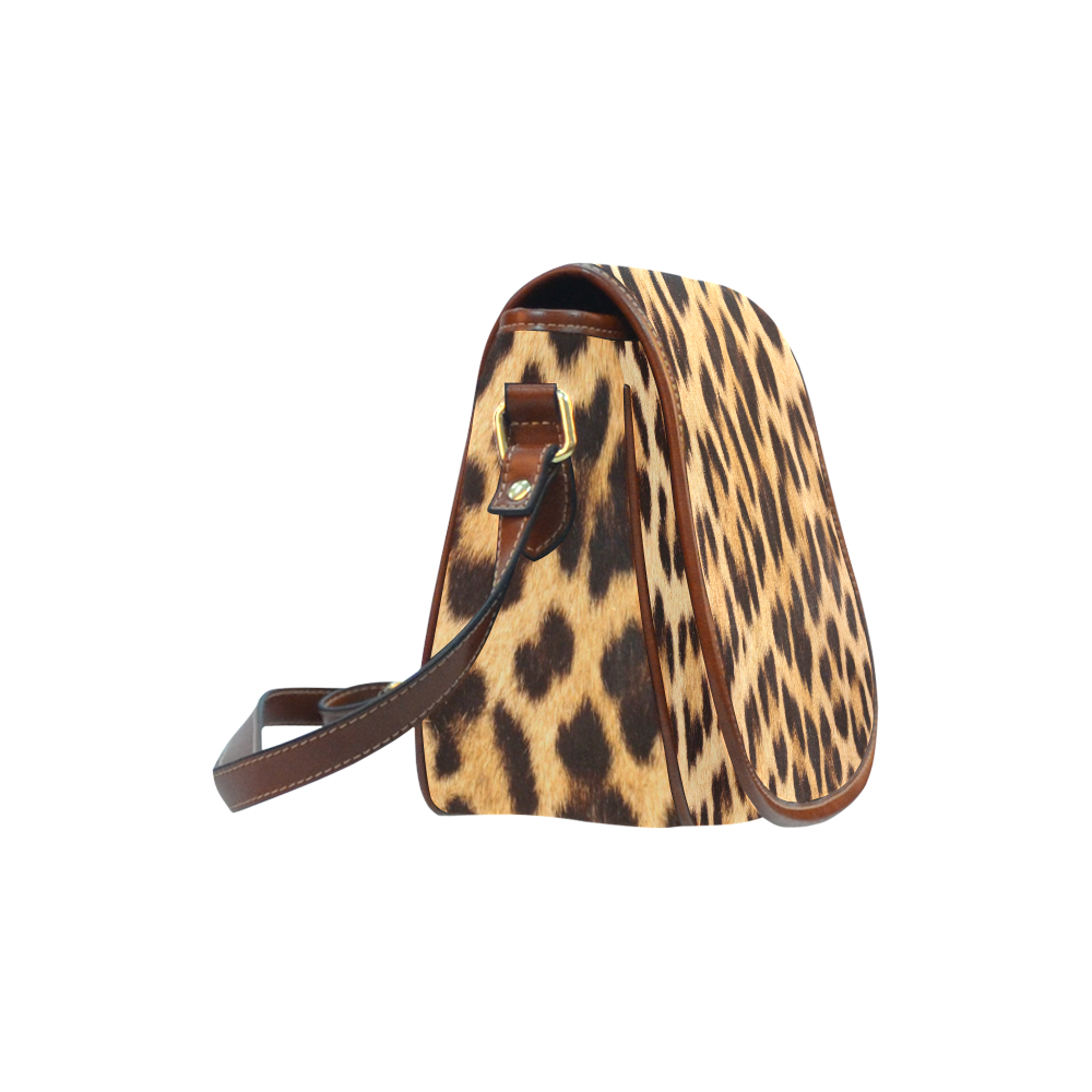 Leopard Skin Saddle Bag/Large (Model 1649)