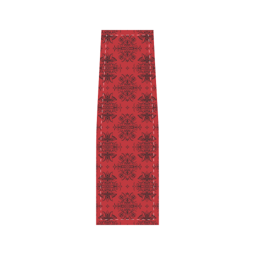 Wall Flower in Aurora Red by Aleta Saddle Bag/Small (Model 1649) Full Customization