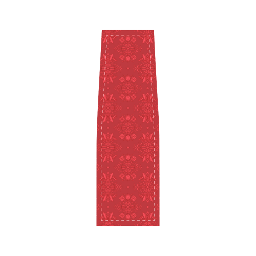 Wall Flower in Aurora Red Wash by Aleta Saddle Bag/Small (Model 1649) Full Customization