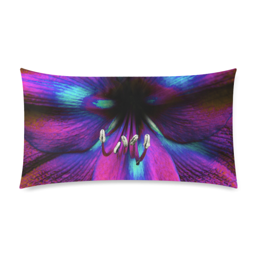 Neon Amaryllis by Martina Webster Custom Rectangle Pillow Case 20"x36" (one side)