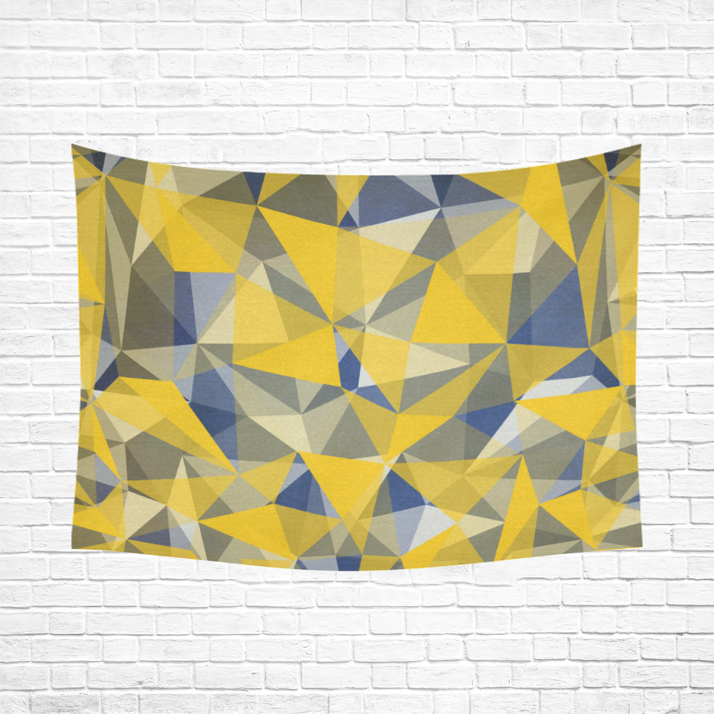 texture yellow Cotton Linen Wall Tapestry 80"x 60"