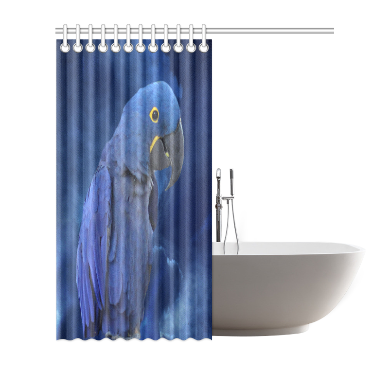 Hyacinth Macaw Shower Curtain 72"x72"
