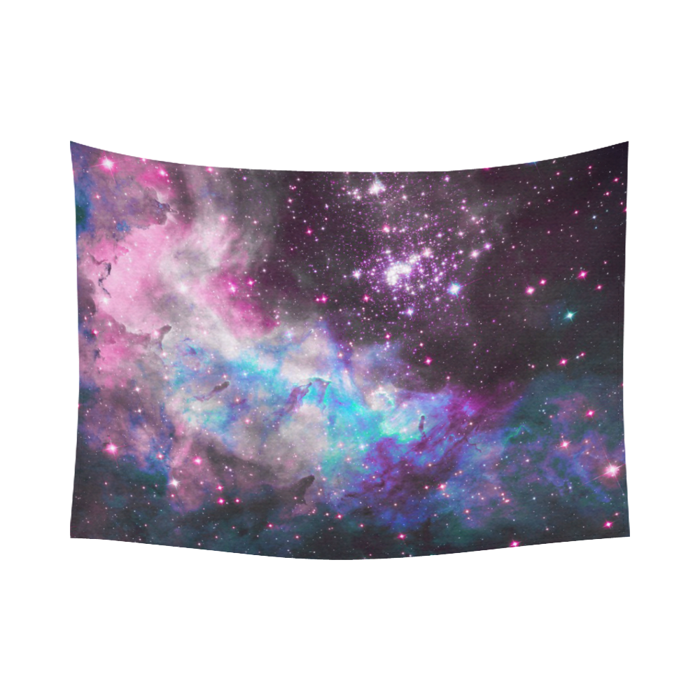 Galaxy cluster Cotton Linen Wall Tapestry 80"x 60"
