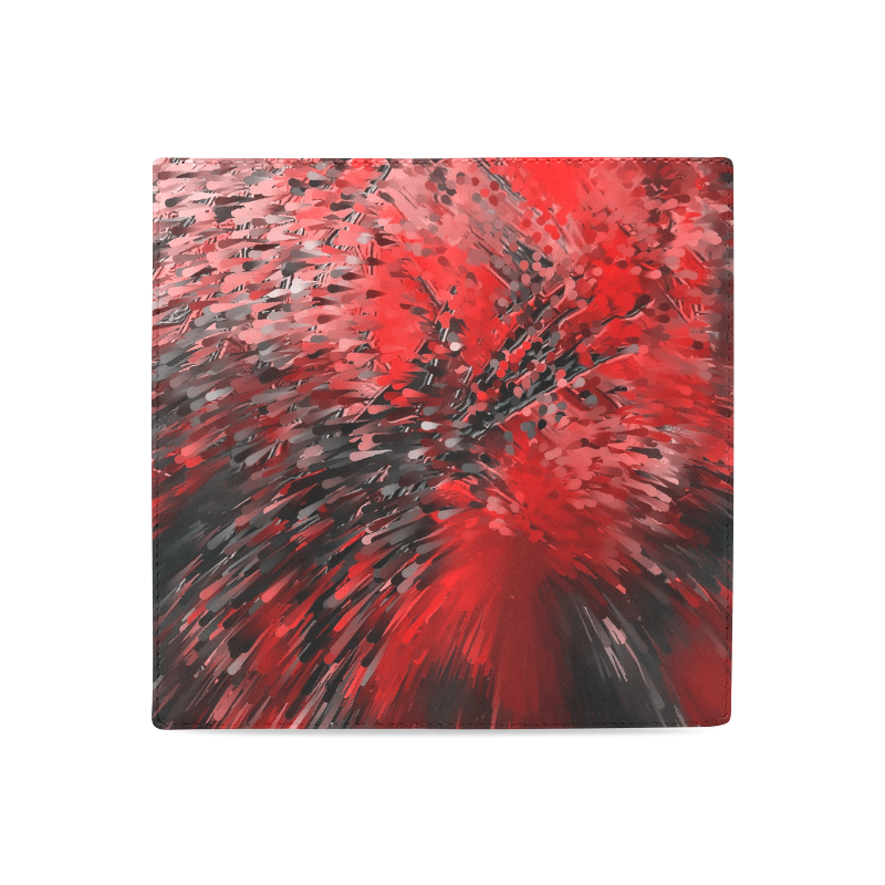 Explosion Red by Artdream Women's Leather Wallet (Model 1611)