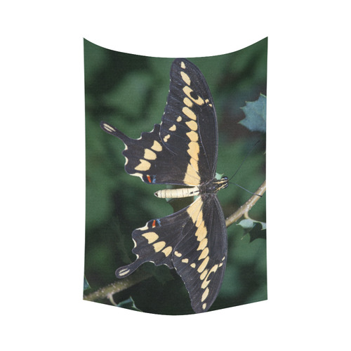 Giant Swallowtail Butterfly Cotton Linen Wall Tapestry 60"x 90"