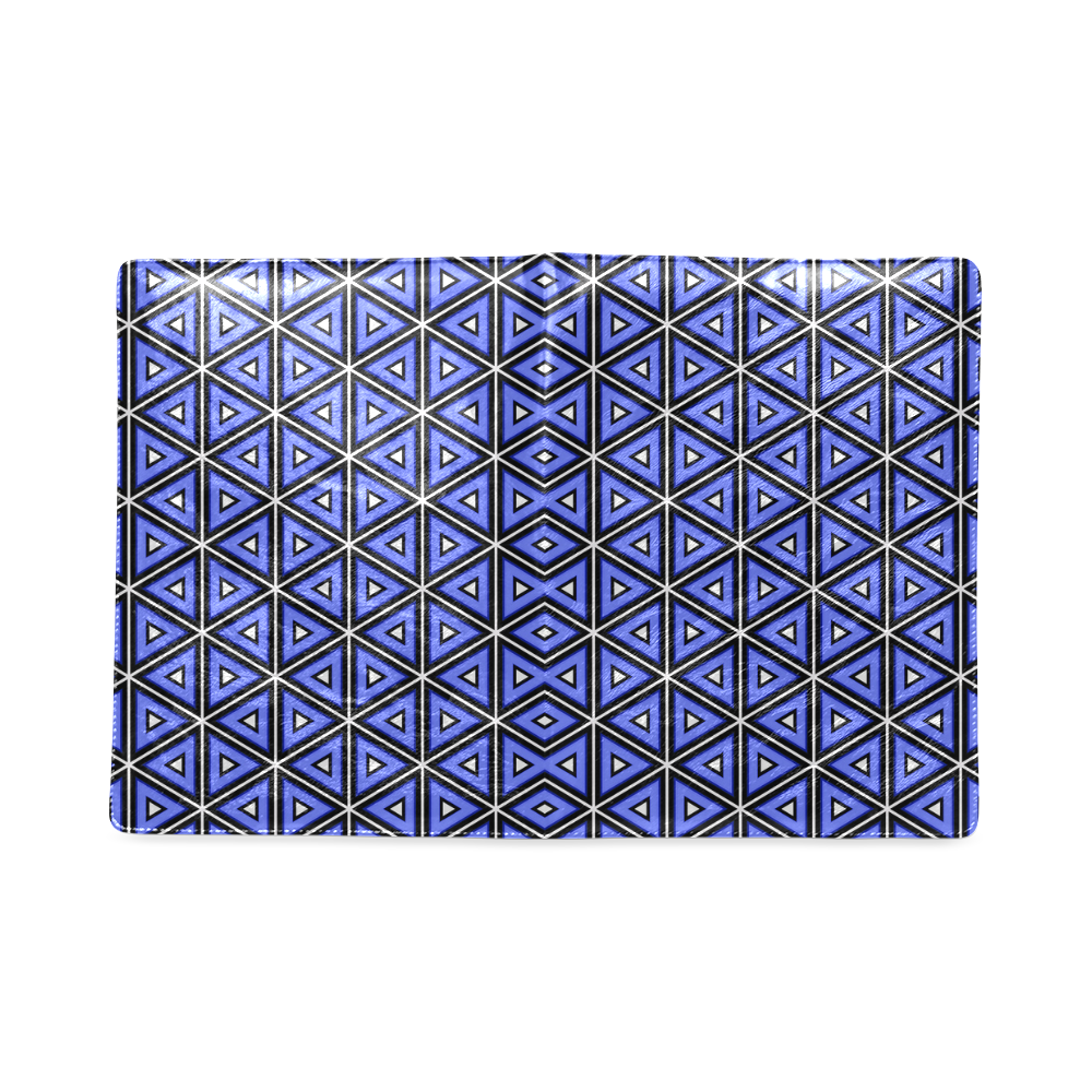 Techno blue triangles Custom NoteBook B5