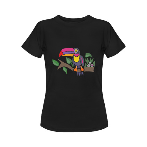 Toucan Bird Abstract Women's Classic T-Shirt (Model T17）