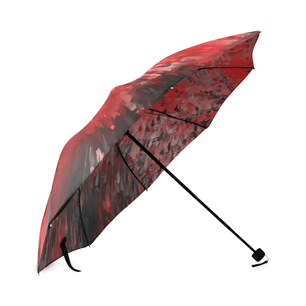 Explosion Red by Artdream Foldable Umbrella (Model U01)