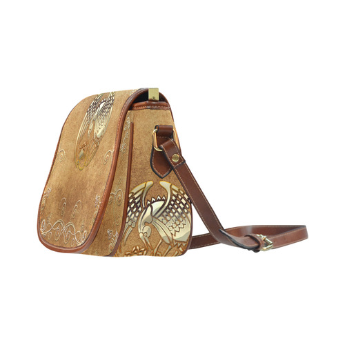 Wonderful bird, tribal design Saddle Bag/Small (Model 1649) Full Customization