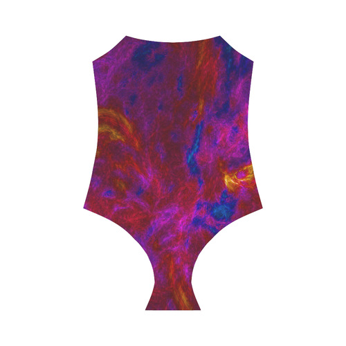Pink-Red-Blue Splash Strap Swimsuit ( Model S05)
