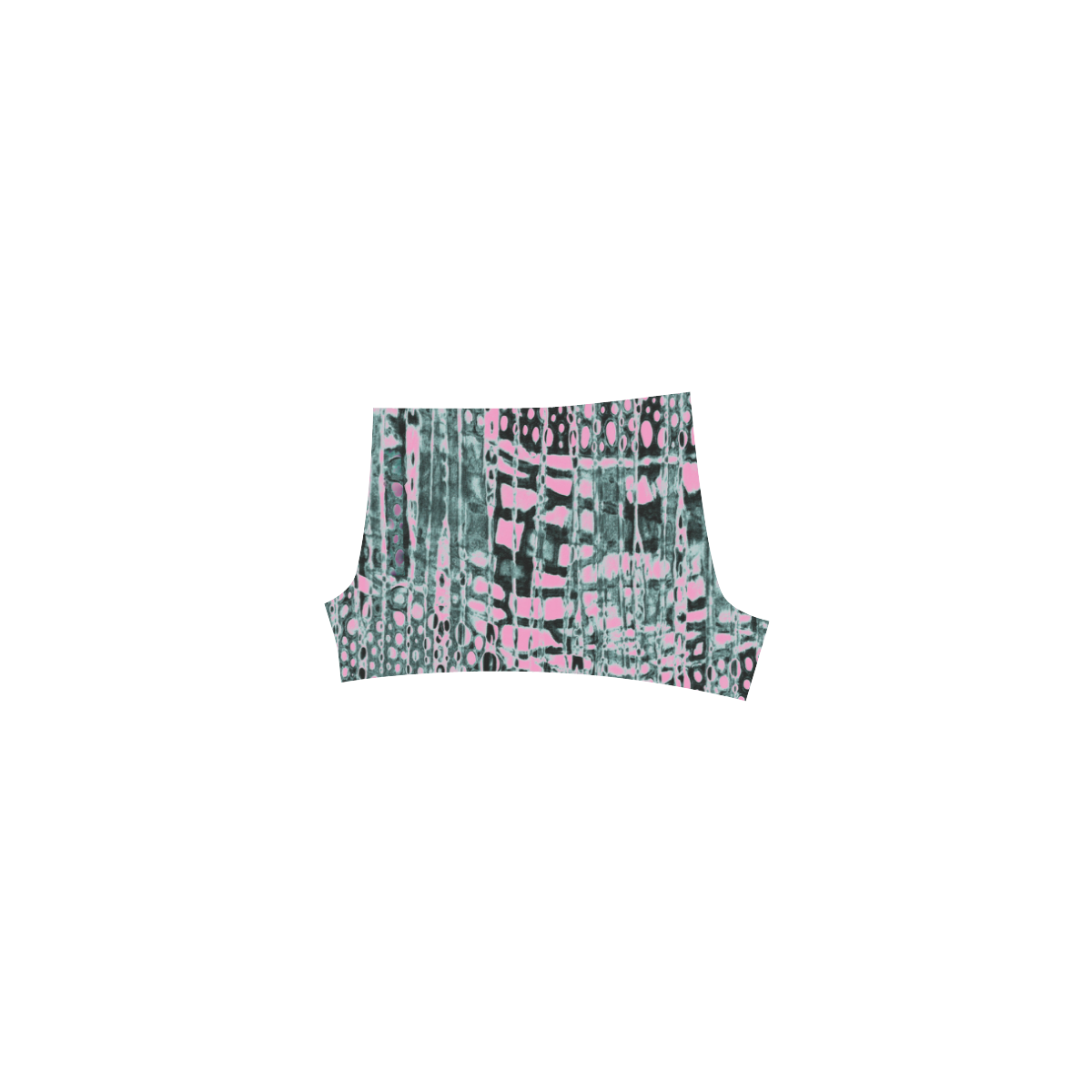 Abstract Pattern Briseis Skinny Shorts (Model L04)