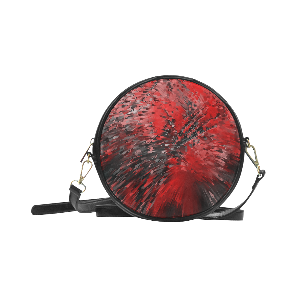 Explosion Red by Artdream Round Sling Bag (Model 1647)