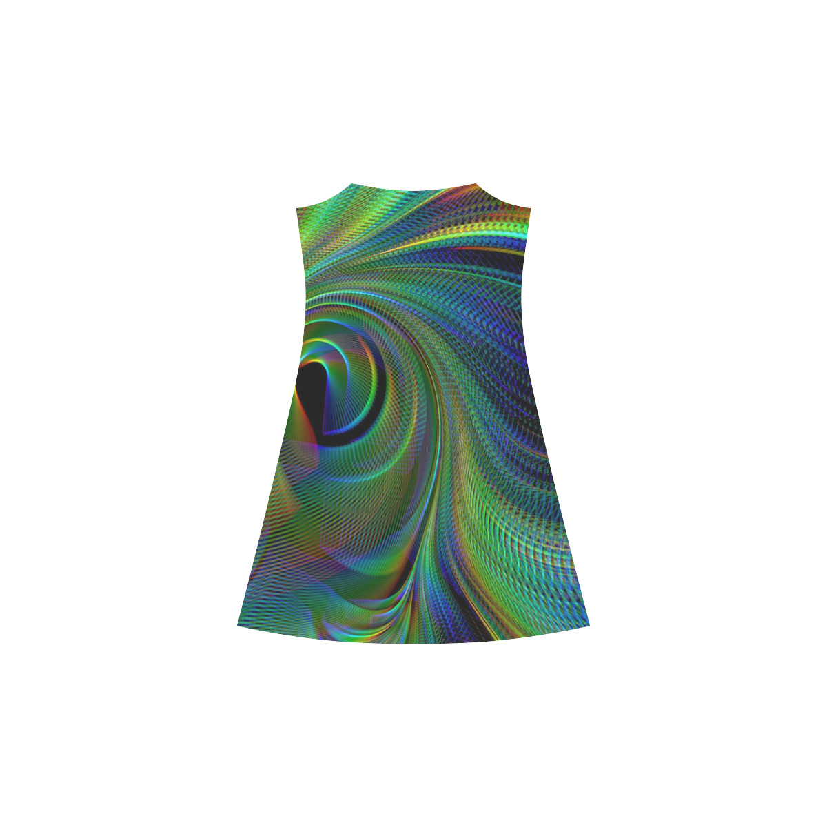 Abstract fractal movements Alcestis Slip Dress (Model D05)
