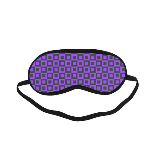 Purple and black squares Sleeping Mask