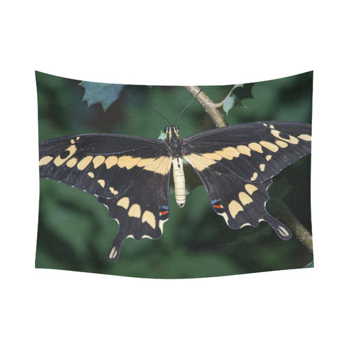 Giant Swallowtail Butterfly Cotton Linen Wall Tapestry 80"x 60"