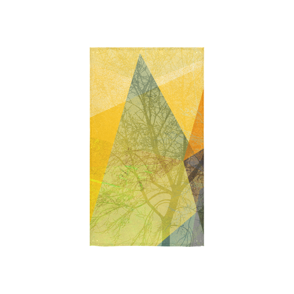 P24-F_Trees and Triangles Custom Towel 16"x28"