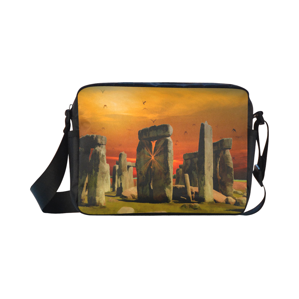 Stonehenge Sunset Classic Cross-body Nylon Bags (Model 1632)