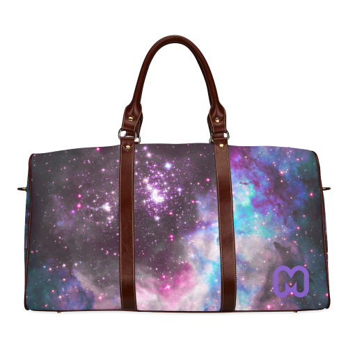 Galaxy cluster with initials Waterproof Travel Bag/Small (Model 1639)