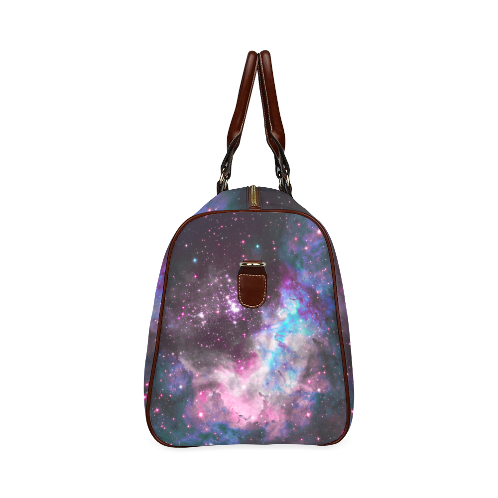 Galaxy cluster with initials Waterproof Travel Bag/Small (Model 1639)