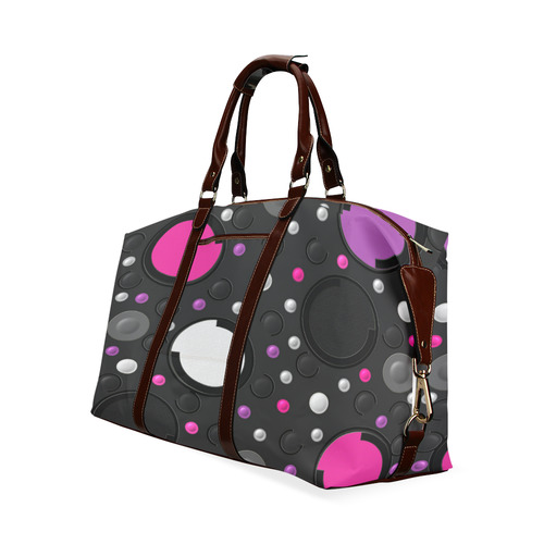 Pink Purple Circles Classic Travel Bag (Model 1643)