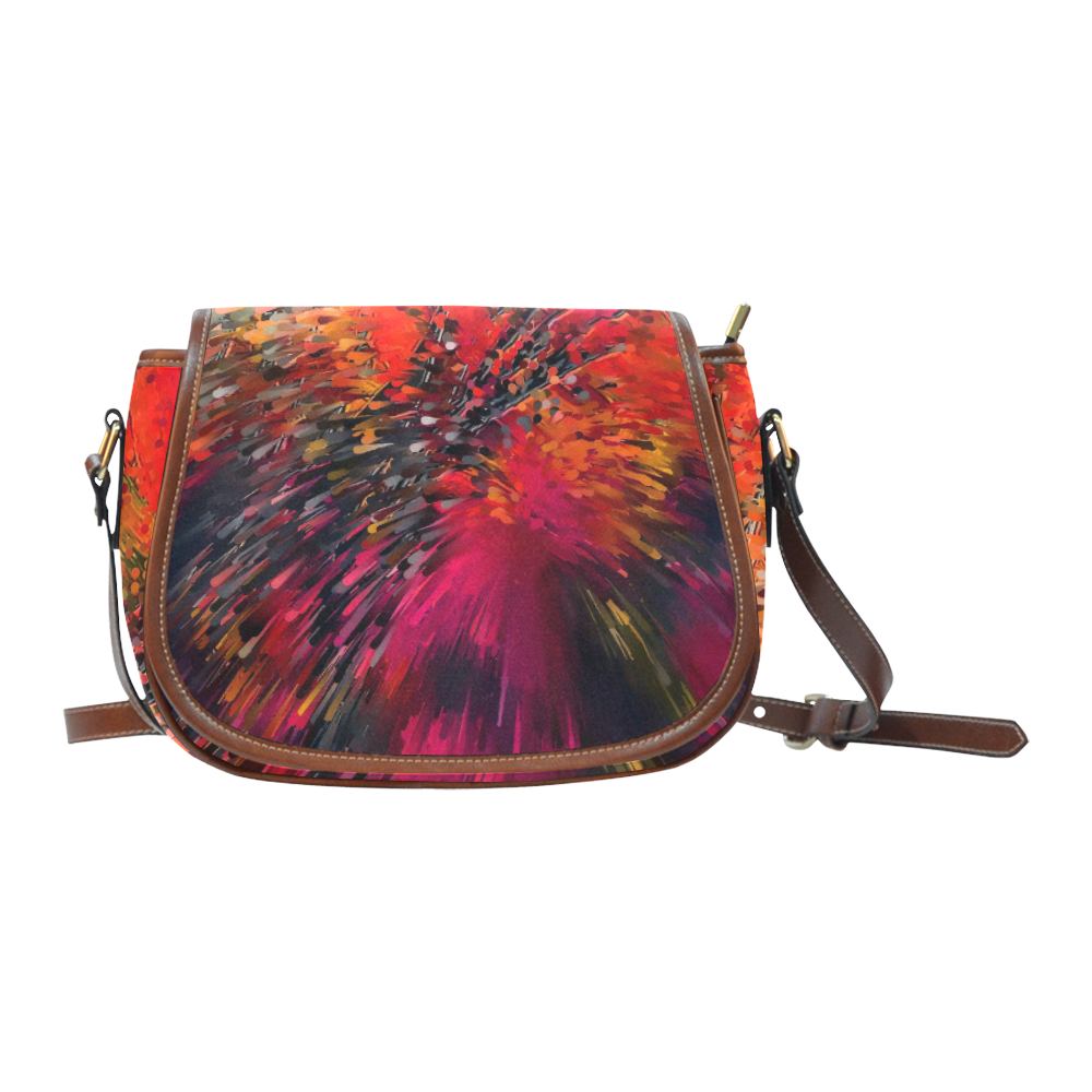 Explosion Fall by Artdream Saddle Bag/Small (Model 1649) Full Customization