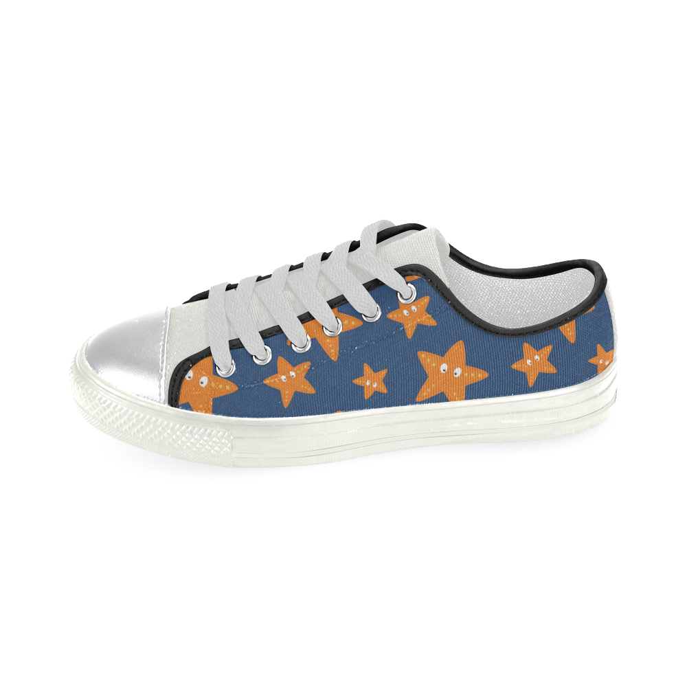 Cute starfish   - cute and sea Women's Classic Canvas Shoes (Model 018)