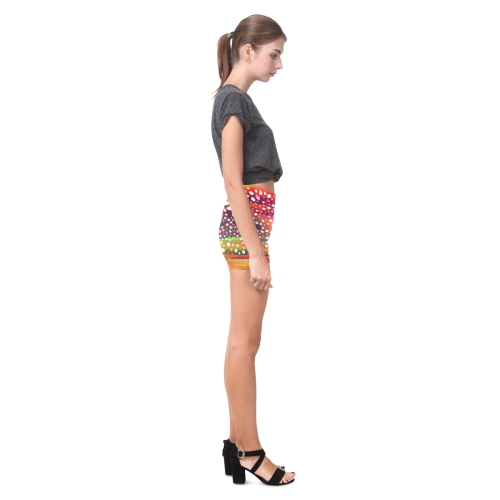 Abstract Pattern 5 Briseis Skinny Shorts (Model L04)