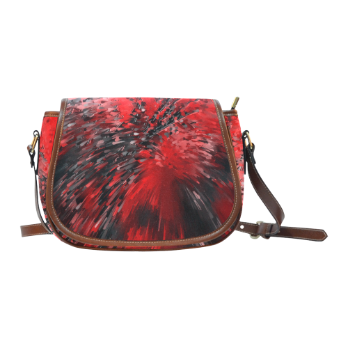 Explosion Red by Artdream Saddle Bag/Large (Model 1649)