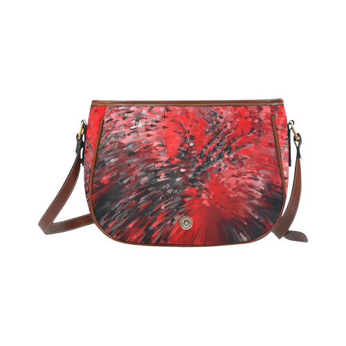Explosion Red by Artdream Saddle Bag/Large (Model 1649)